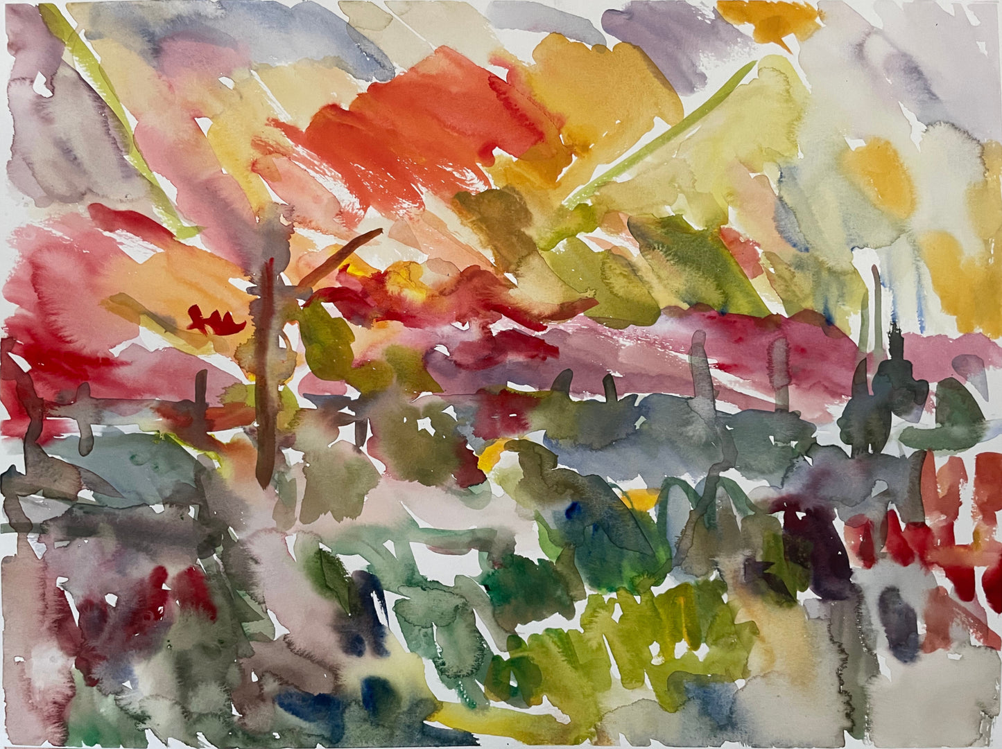 Watercolor on Paper, 18"x24"