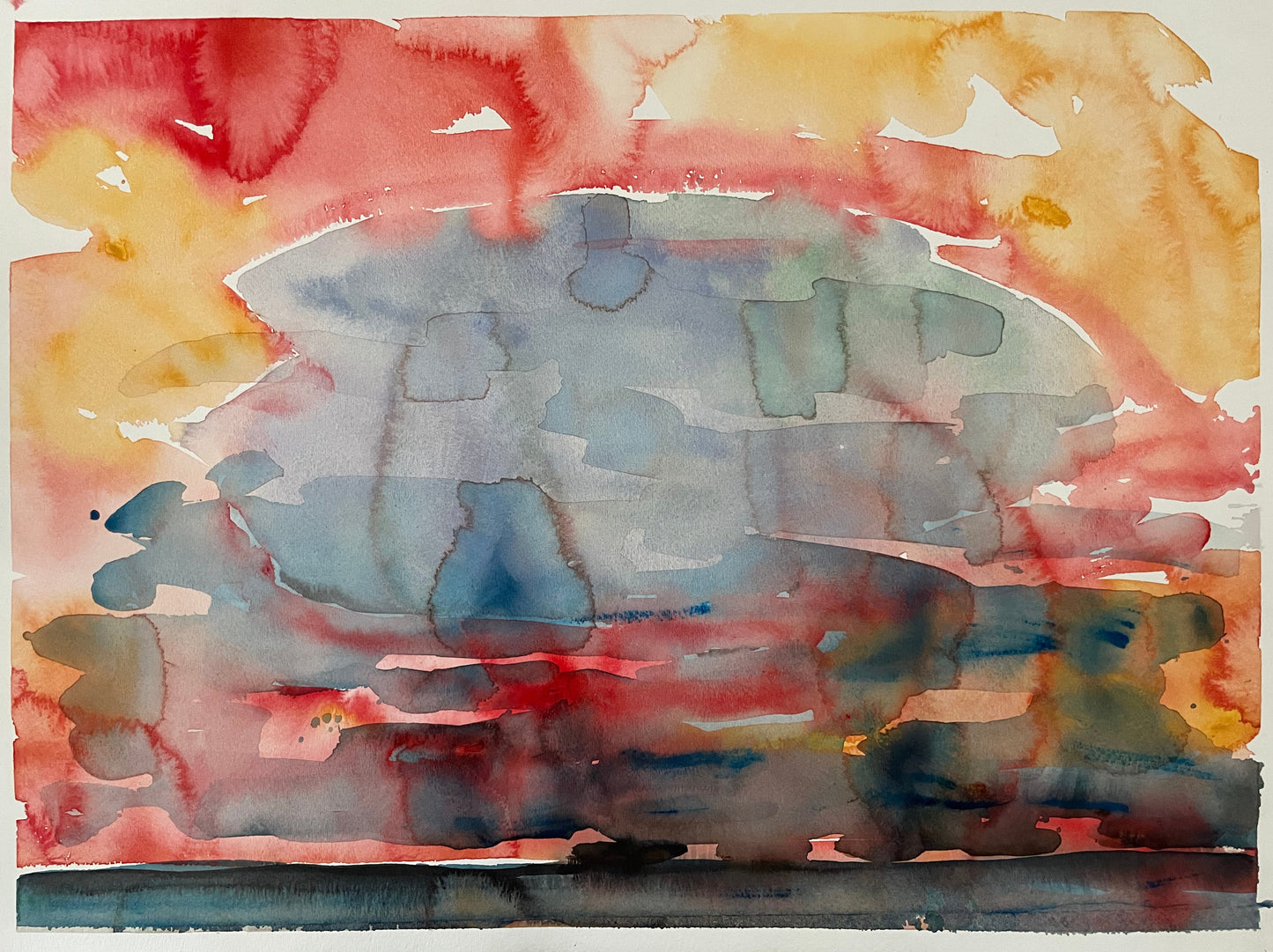 Watercolor on Paper, 15"x20"