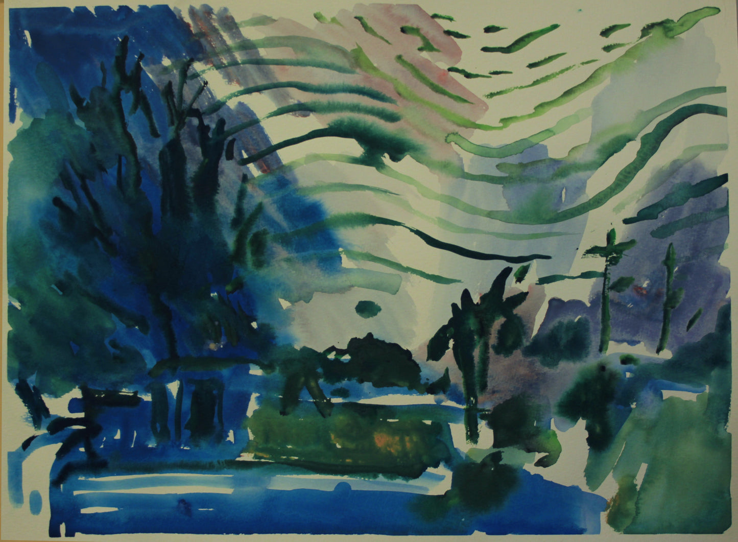 Watercolor on Paper, 15"x20"