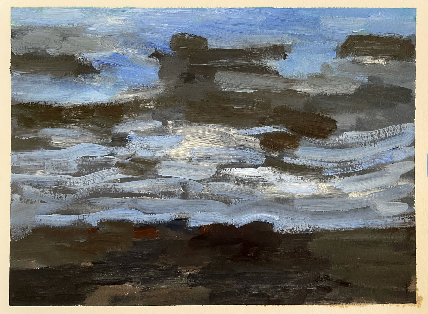 Oil on Paper, 9"x12"