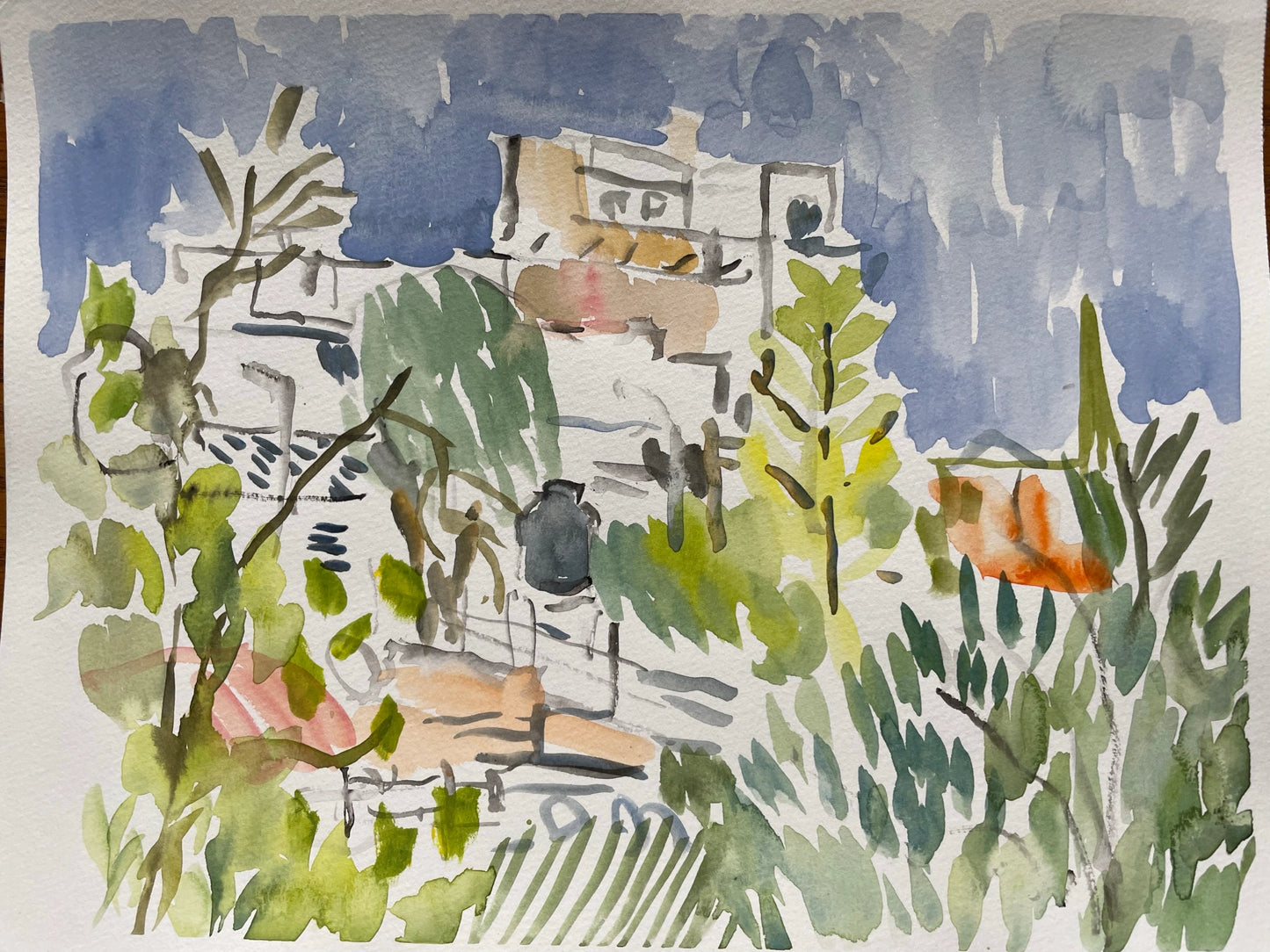 Watercolor on Paper, 9"x12"