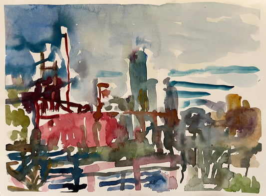 Watercolor on Paper, 9"x12"