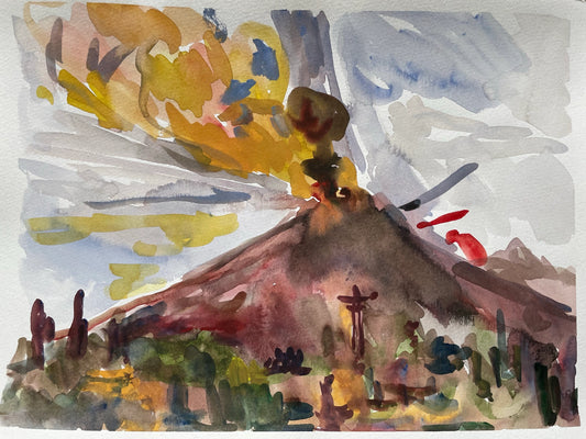 Watercolor on Paper, 9"x12"