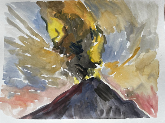 Watercolor on Paper, 9"x12"