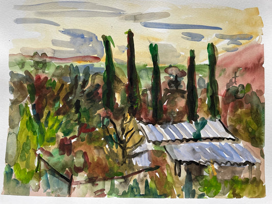 Watercolor on Paper, 9"x12"