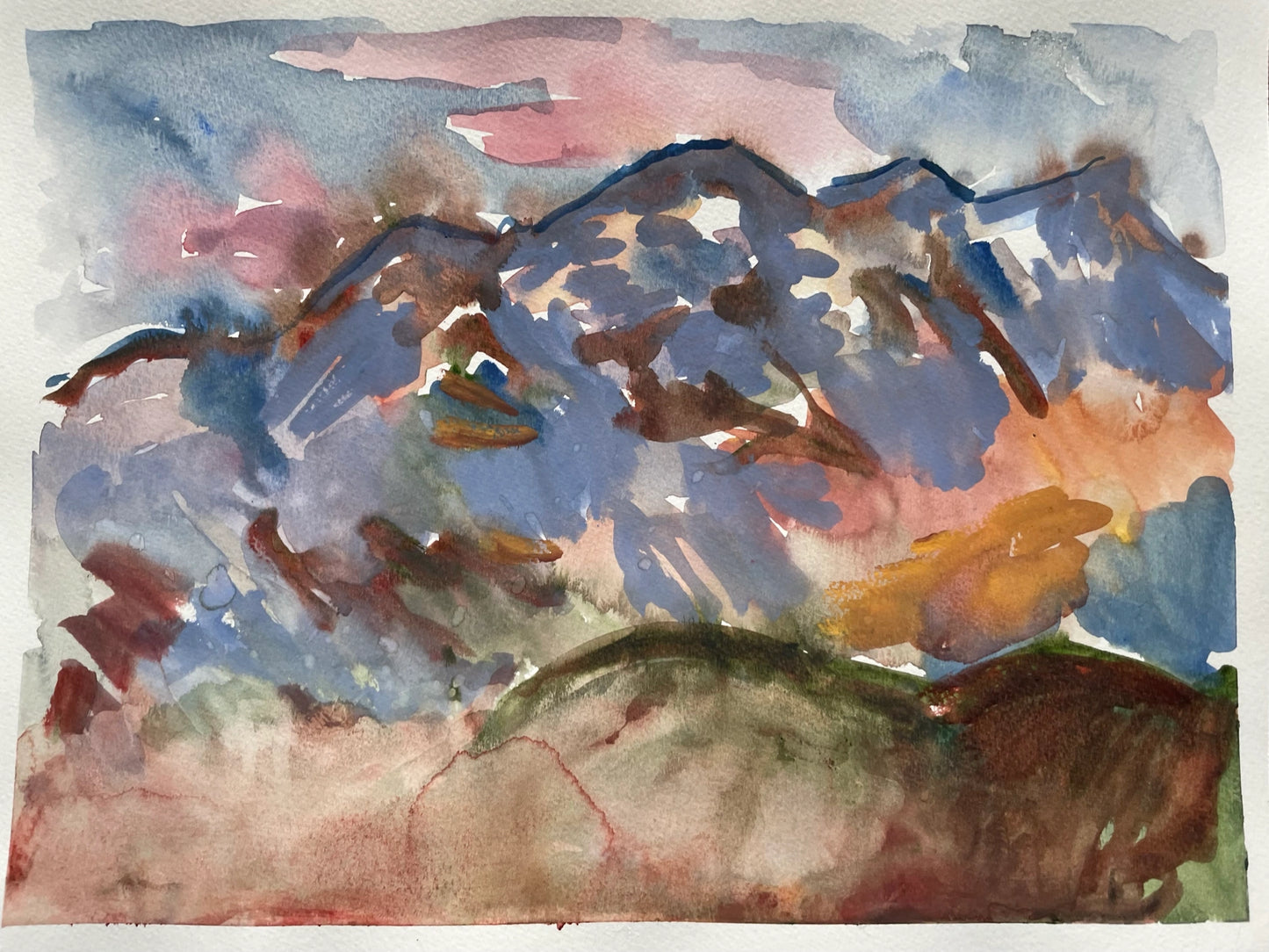 Watercolor on Paper, 9"x12"