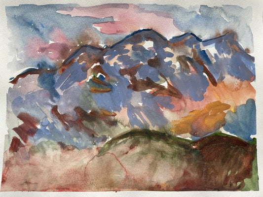 Watercolor on Paper, 9"x12"