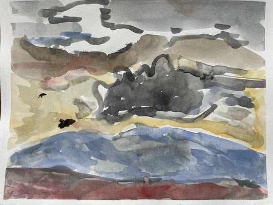 Watercolor on Paper, 9"x12"
