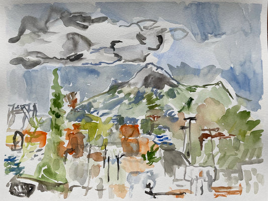Watercolor on Paper, 9"x12"