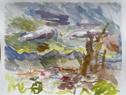 Watercolor on Paper, 9"x12"