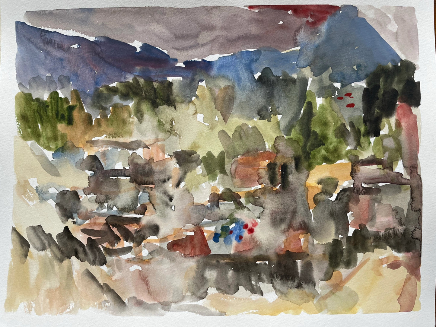 Watercolor on Paper, 9"x12"