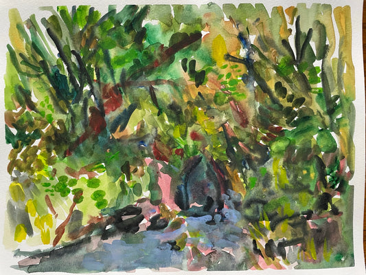 Watercolor on Paper, 9"x12"