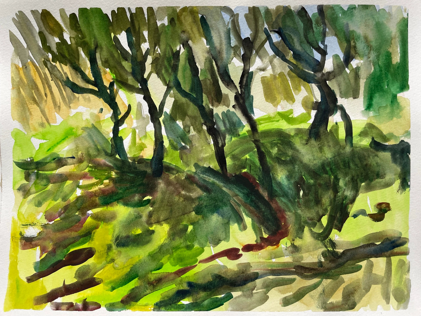 Watercolor on Paper, 9"x12"